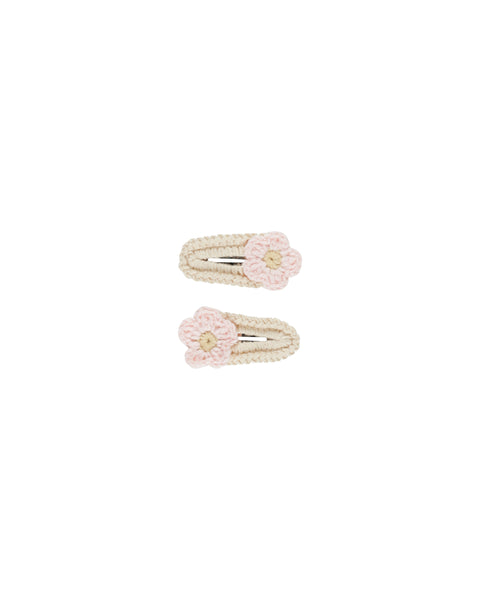 Rylee + Cru Crochet Clips ~ Pink Daisy