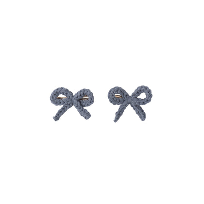 Rylee & Cru Crochet Bow Clip ~ Marine