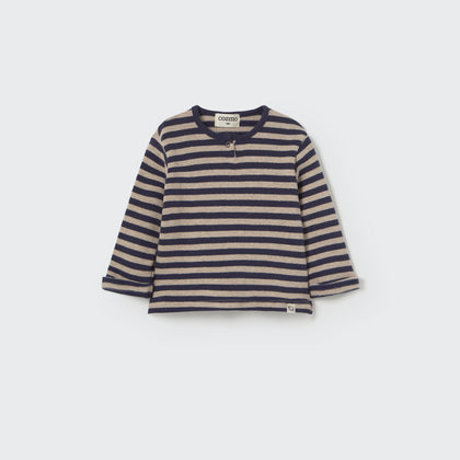 Cozmo Soft Stripes Knit Baby Sweater ~ Navy