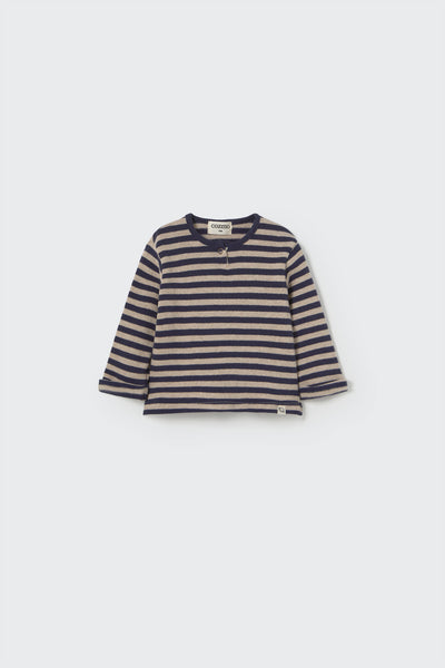 Cozmo Soft Stripes Knit Baby Sweater ~ Navy