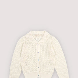 New Society Rompi Cardigan Ecru