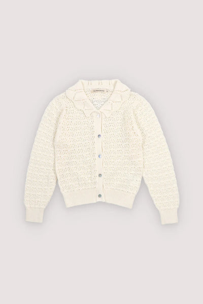 New Society Rompi Cardigan Ecru