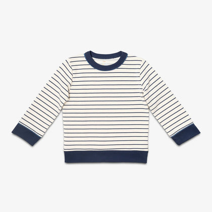 Oso & Me Remy Sweatshirt - Navy French Stripe