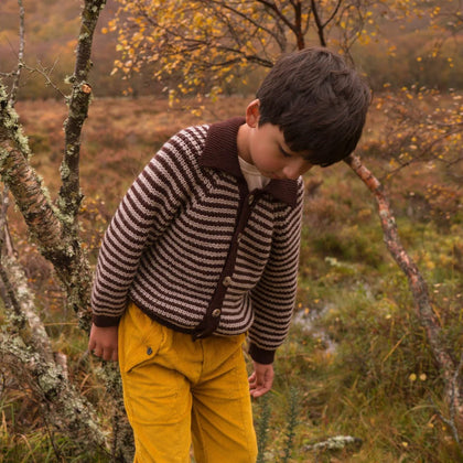 Lali Rowan Cardigan - Cocoa and Biscuit