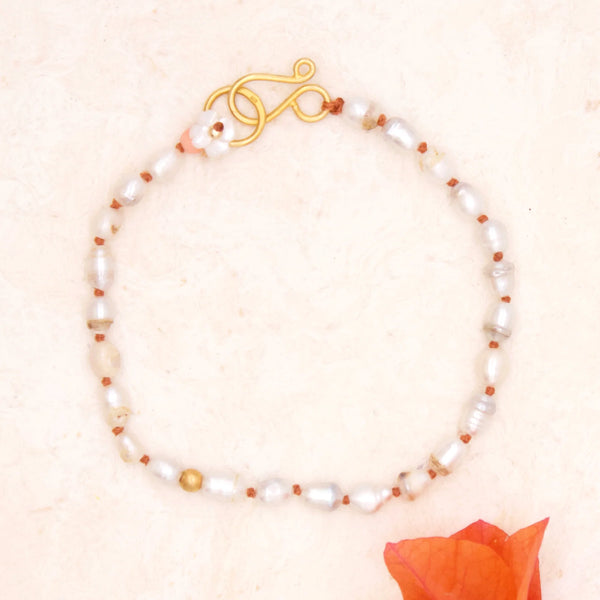 River Song Antique Rice Pearl Bracelet