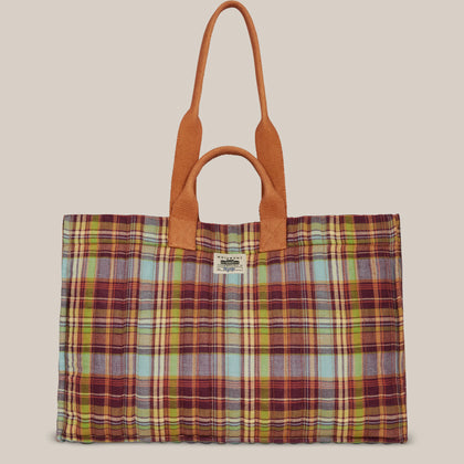 Moismont ~ Shopper Bag N°46 Secret Checks Mineral