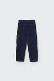Cozmo Demin Corduroy Cargo Pants ~ Navy Denim