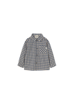 Cozmo Gingham Flannel Shirt ~ Stone Gingham