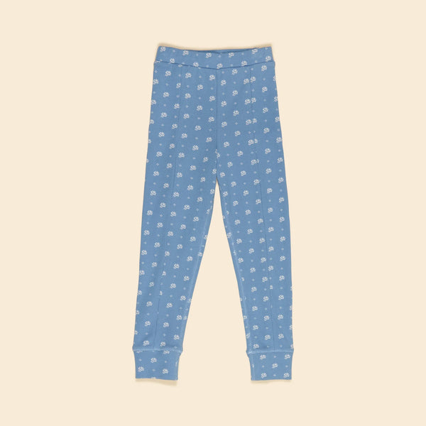 Apolina Sandy Slim Jersey Pant - Mountain Calico Blue