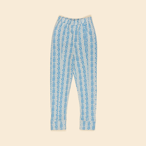 Apolina Sandy Slim Jersey Pant - Nordic Floral Jacquard