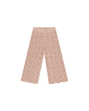 Rylee & Cru Crochet Knit Pant ~ Rose