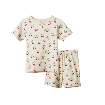 Nature Baby Shortie Pyjama Set ~ Strawberry Blush