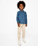 Oso & Me Jeffie Shirt  ~ Petrol Mini Corduroy