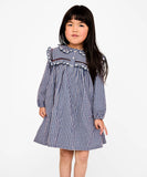 Oso & Me Sara Dress ~ Marine Tiny Check