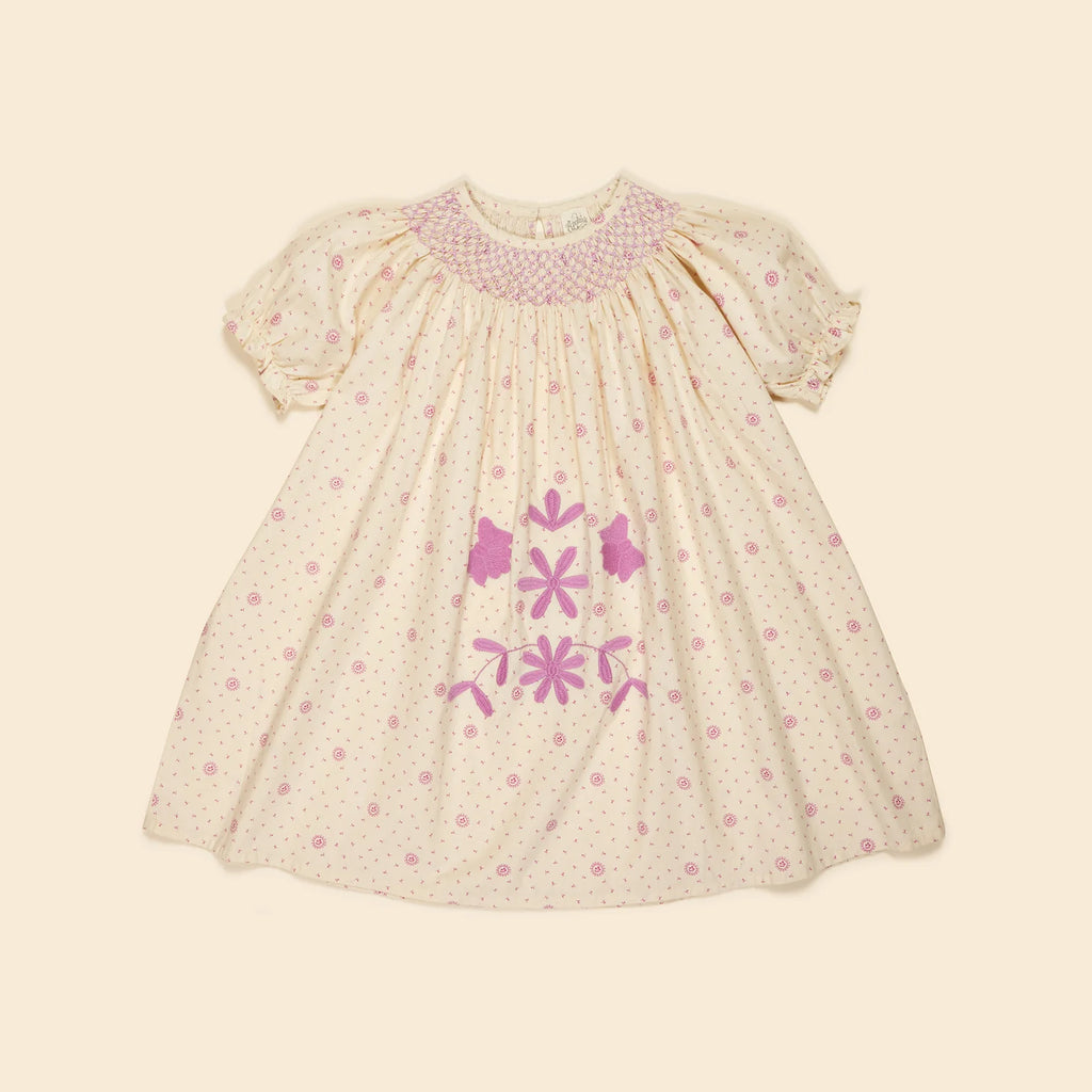 ワンピース Apolina Sissy Smock Dress 2-3y Apolina Sissy Smock Dress ~ Resort Calico | Wee Mondine