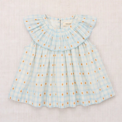 Misha & Puff Tallulah Top ~ Bright Sky Blossom Plaid
