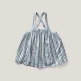 Soor Ploom Eloise Pinafore, Lattice Print, Azul