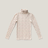 Soor Ploom Pouf Turtleneck ~ Trellis Print, Ladybird