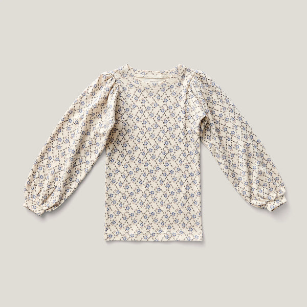 Soor Ploom Balloon Tee ~ Trellis Print, Powder