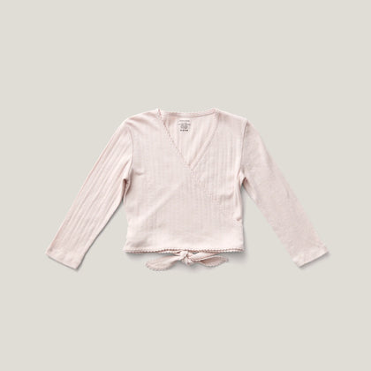 Soor Ploom Wrap Tee ~ Pixie Dust, Pointelle