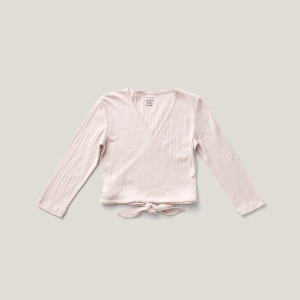 Soor Ploom Wrap Tee ~ Pixie Dust, Pointelle
