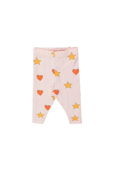 Tiny Cottons Hearts Stars Baby Pant ~ Pastel Pink