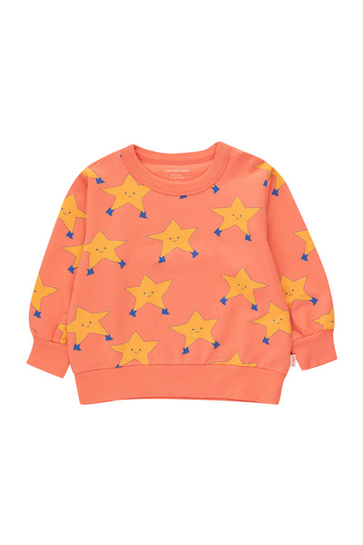 Tiny Cottons Dancing Stars Sweatshirt ~ Light Red