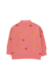 Tiny Cottons Hearts Stars Cardigan ~ Pink