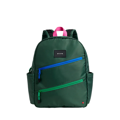 State Bags Kane Kids Backpack ~ Olive Diagonal Zipper