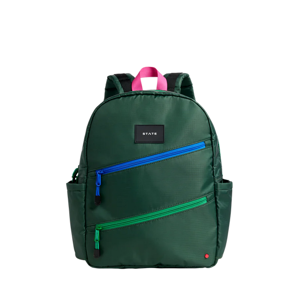 State Bags Kane Kids Backpack ~ Olive Diagonal Zipper