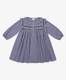 Oso & Me Sara Dress ~ Marine Tiny Check
