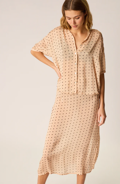 Natalie Martin Anita Skirt - Polka Dot Crema