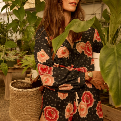 Natalie Martin Tash Short - Poppy Indigo