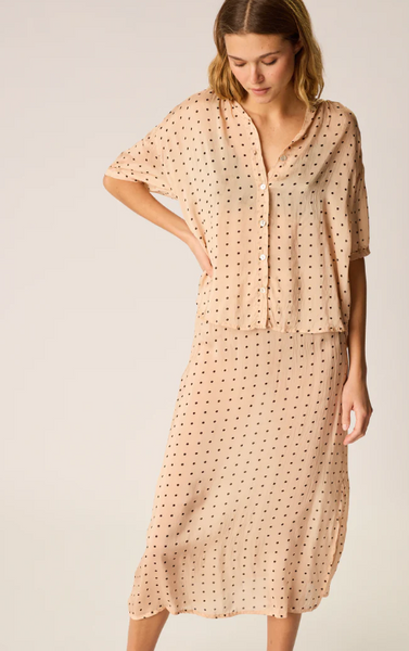 Natalie Martin Violet Top - Polka Dot Crema