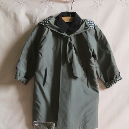 Bonjour Diary Khaki Trench Coat with Quilted Lining