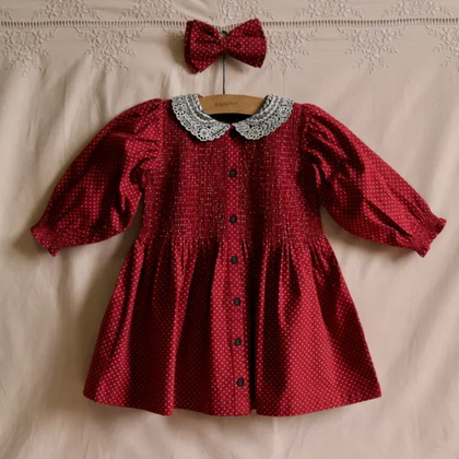 Bonjour Diary Tunique ~ Red Wine Dot