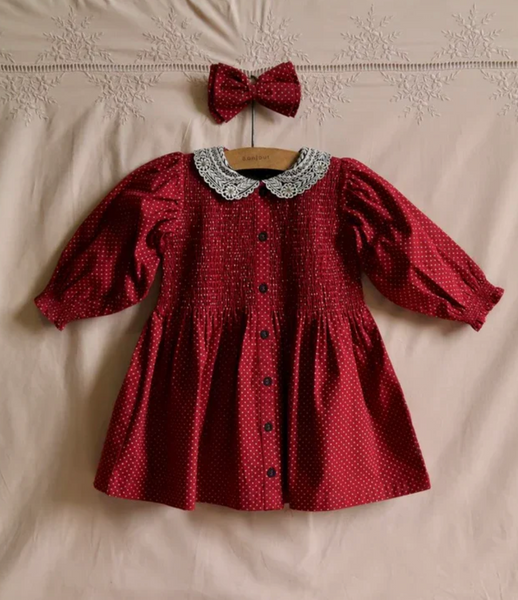 Bonjour Diary Tunique ~ Red Wine Dot