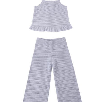 Rylee + Cru Mari Knit Set ~ Perwinkle