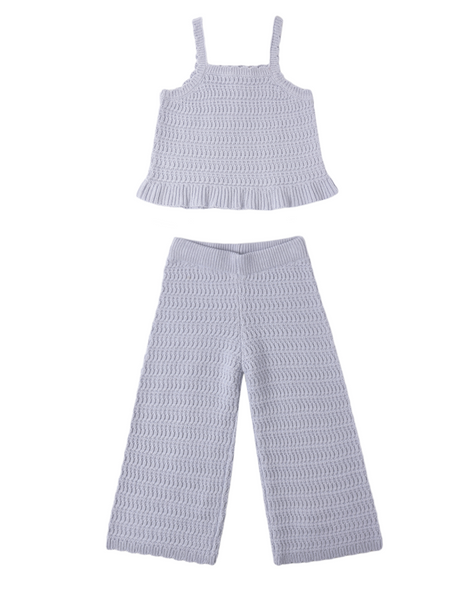 Rylee + Cru Mari Knit Set ~ Perwinkle