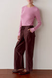 DONNI The Silk Taffeta Cargo Pant ~ Espresso