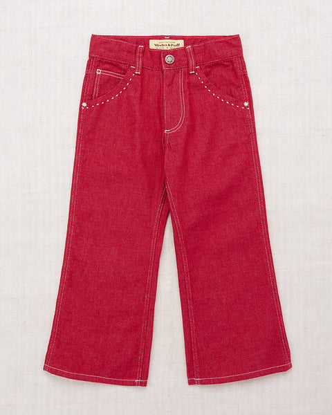 Misha & Puff Slim Flared Jean ~ Vintage Red