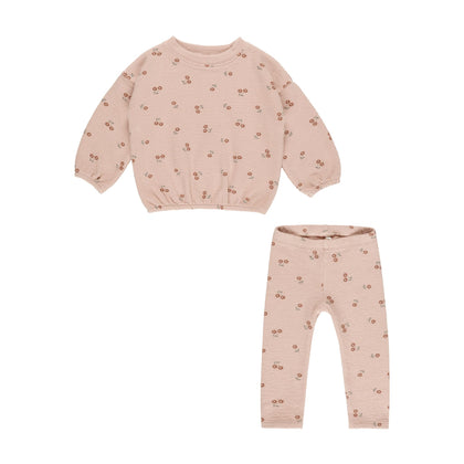 Rylee + Cru Knit Set ~ Rose Blossoms