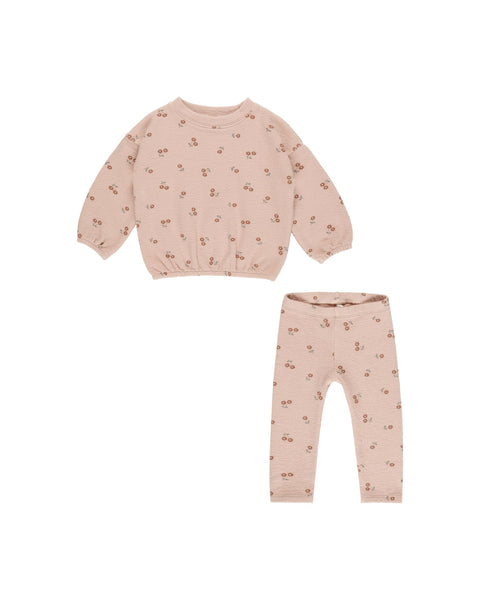 Rylee + Cru Knit Set ~ Rose Blossoms