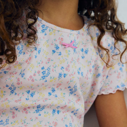 New Society Rib Tee Sabina Print