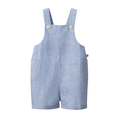 Nature Baby Tucker Overalls Cotton Linen ~ Stripe