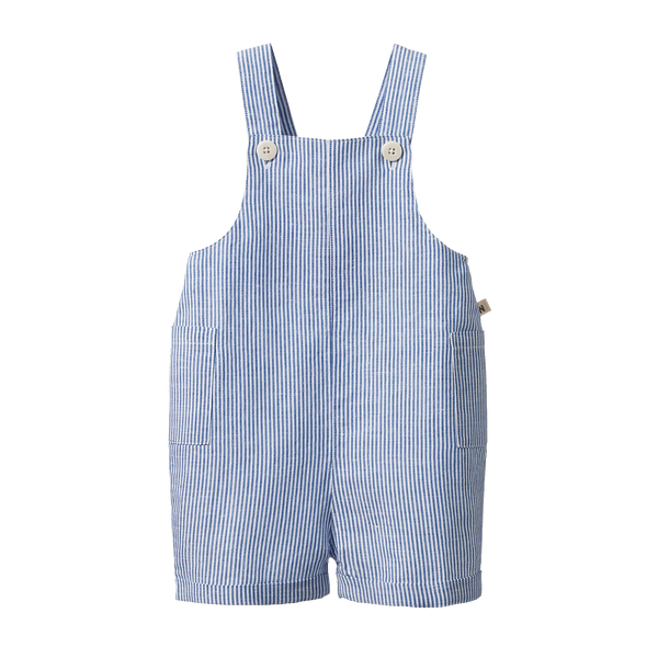 Nature Baby Tucker Overalls Cotton Linen ~ Stripe