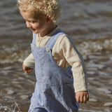 Nature Baby Tucker Overalls Cotton Linen ~ Stripe