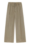 DONNI The Tencel Plaid Tie Pant ~ Navy, Butter Plaid