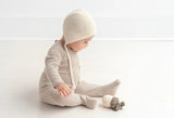 Tane Organics Bonnet in Baby Alpaca ~ Soft White