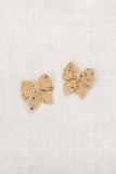 Misha & Puff Baby Puff Bow Set ~ Camel Confetti